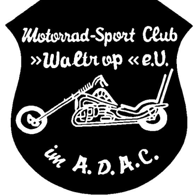 Logo MRSC Waltrop ,schwarzer Hintergrund weiße Schrift