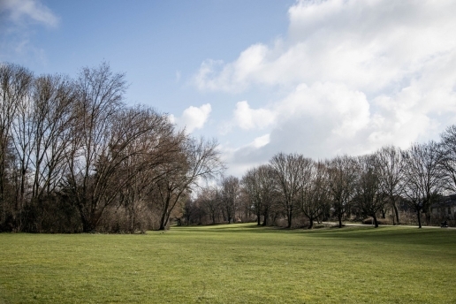 Moselbachpark im Winter