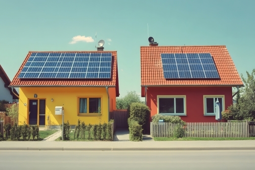 Häuser mit Solarenergie