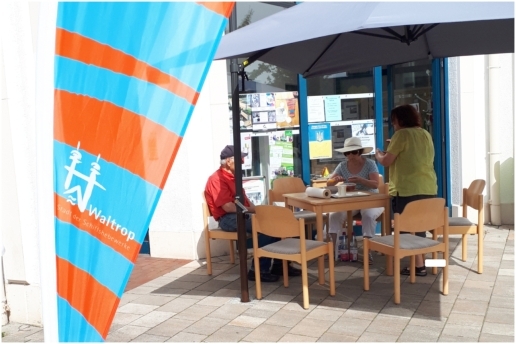 Auf dem Bild: Eingangsbereich vom Seniorentreff am Markt in Waltrop