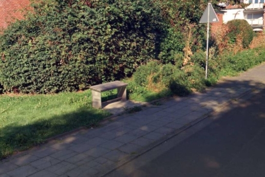 Auf dem Bild: Straßenabschnitt vor der Realschule Waltrop. 
