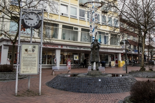 Kiepenkerlbrunnen auf dem Platz von Gardelegen