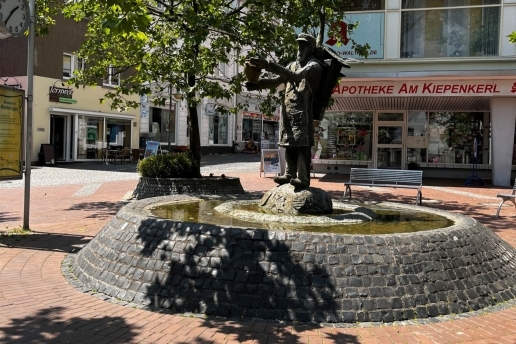 Kiepenkerlbrunnen auf dem Platz von Gardelegen