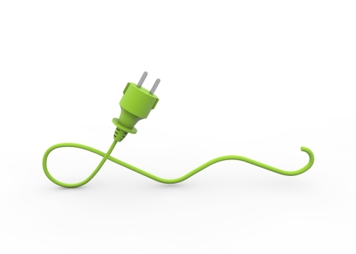 Grünes Kabel