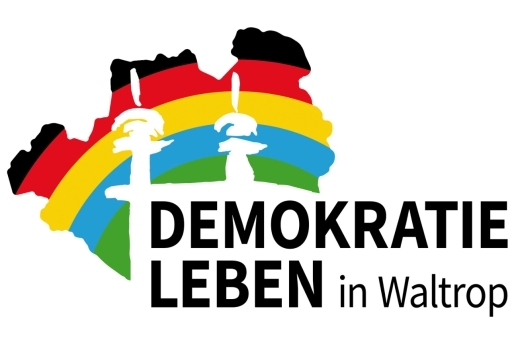 Logo: Demokratie leben in Waltrop