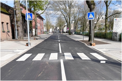 Die Hochstraße in Waltrop Ende März 2026 kurz vor der Freigabe für den Verkehr nach umfangreichen Bauarbeiten