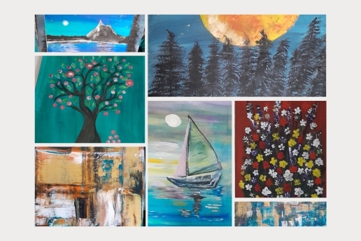 Bilder mit verschiedenen Motiven (Collage)