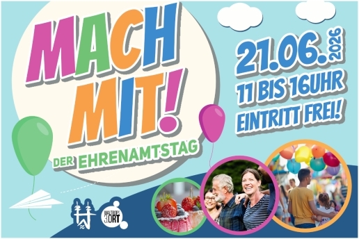 Veranstaltungsplakat (Derivat): Mach mit! Der Ehrenamtstag 2026